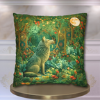 Mystical Wolf Moon Decorative Pillow Cover