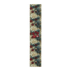 Poinsettia Table Runner: Holiday Cotton Dining Decor