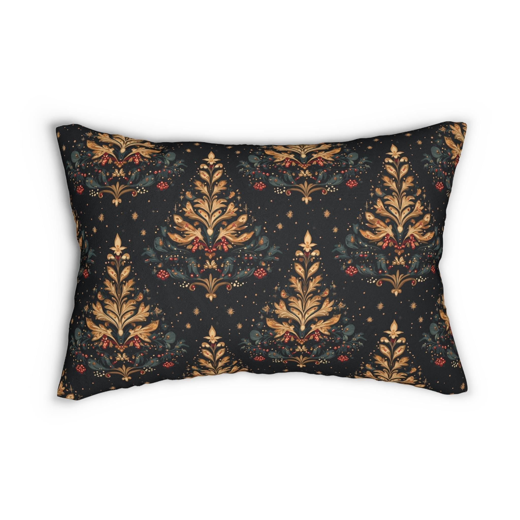 William Morris Christmas Tree Lumbar Pillow: Holiday Decor