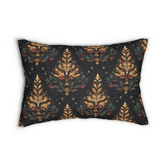 William Morris Christmas Tree Lumbar Pillow: Holiday Decor