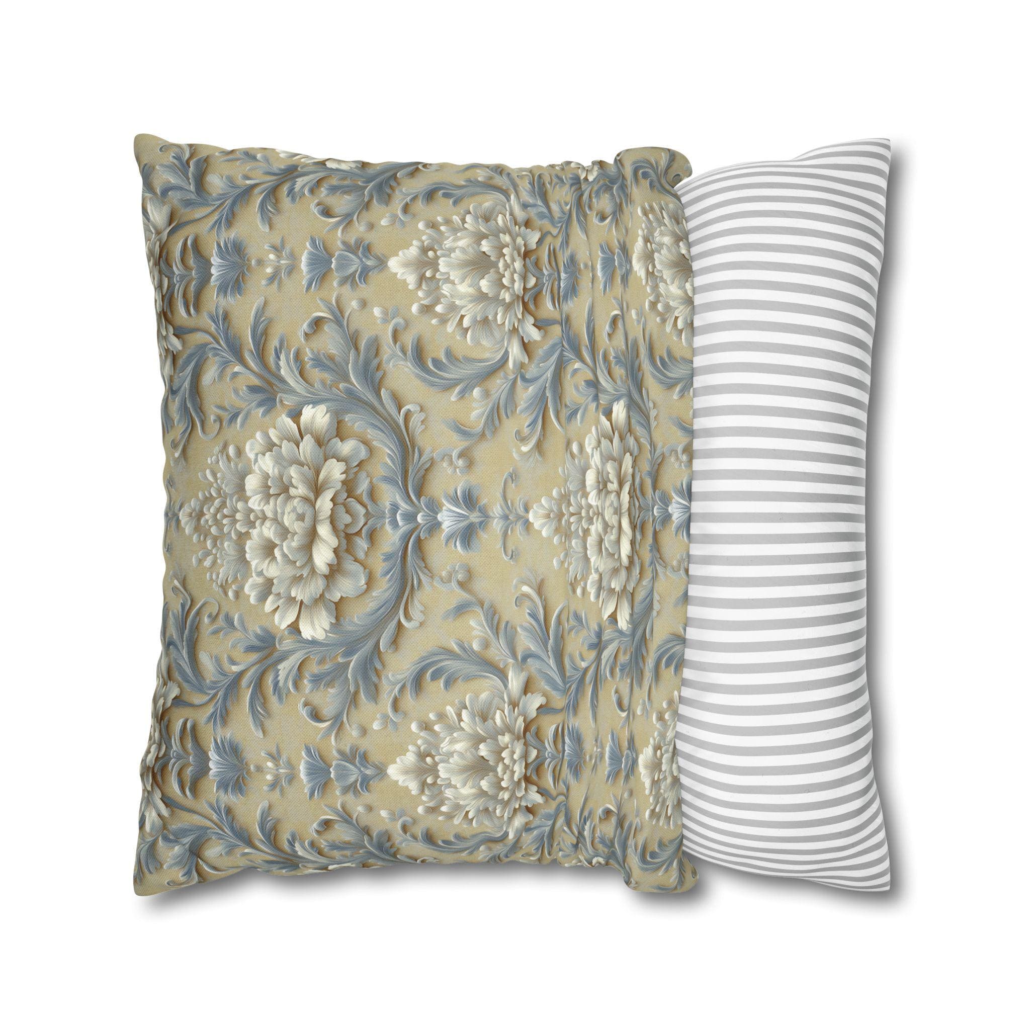 Luxurious Damask Floral Pillowcase: Elegant Throw Cover for Classic Living Room & Bedroom Decor