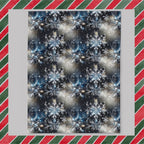 Winter Snowflake Fleece Blanket: Holiday Home Decor Throw