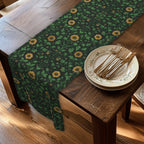 Elegant William Morris Arts and Crafts Floral Table Runner: 7 Colorway Choices