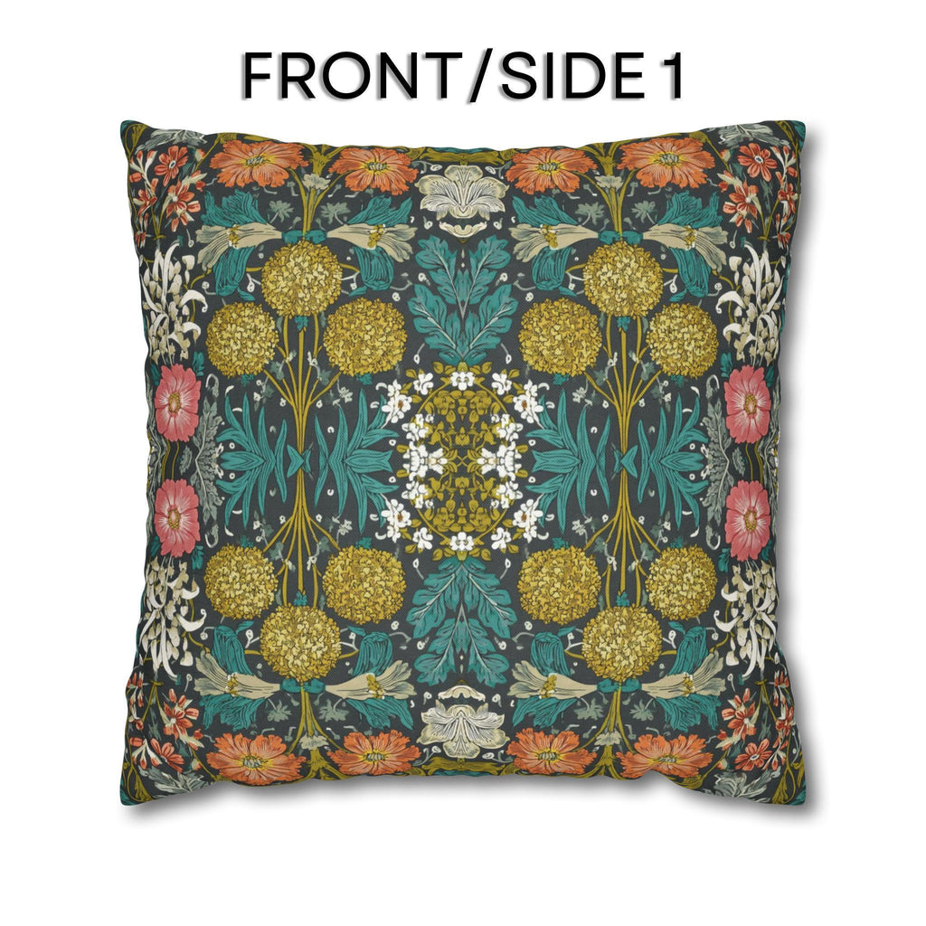 William Morris Style Hyacinth Pillow Cover: John Henry Dearle Inspired Botanical Floral