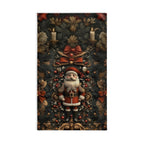 William Morris Inspired Christmas Hand Towel: Nostalgia Santa Claus