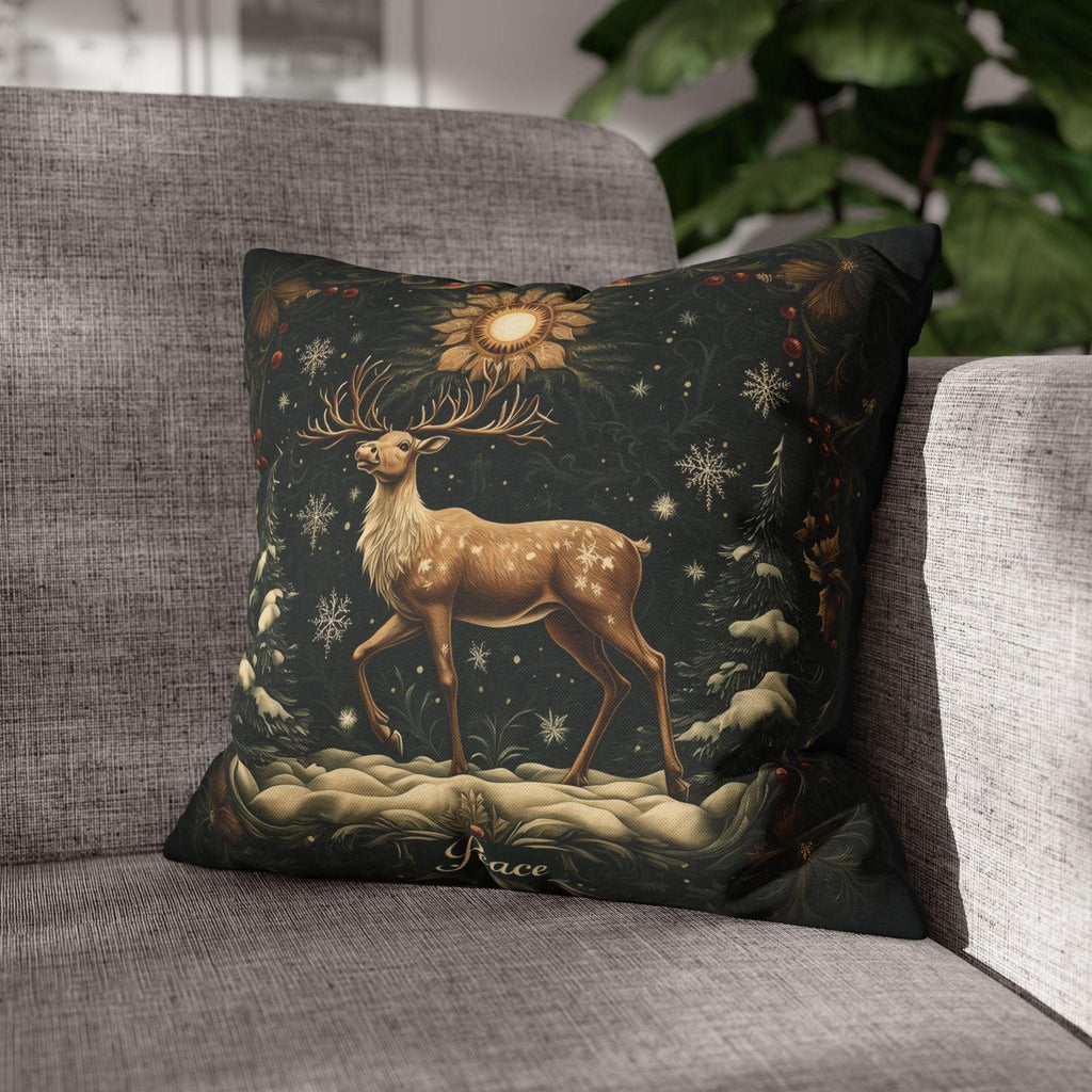 William Morris Reindeer Winter Pillowcase,  Christmas Decorative Cushion Cover