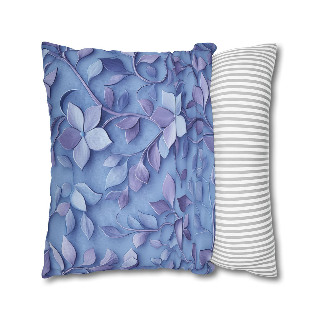 Lavender Botanical Pillow Cover: Elegant William Morris Inspired Pillowcase