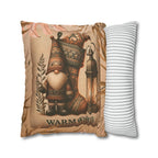 Rustic Christmas Pillow Cover: Cozy Gnome & Stocking Design for Holiday Home Decor