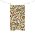 William Morris Hummingbird Floral Hand Towel: Vintage Style Botanical Accent