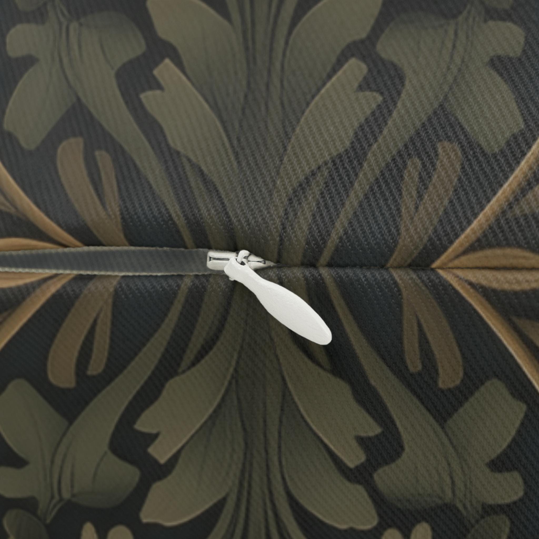 William Morris Inspired Wild Hare Lumbar Pillow: Garden Botanical Woodland Design