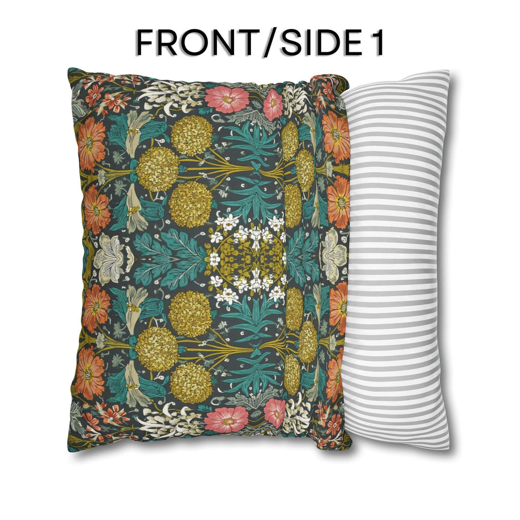 William Morris Style Hyacinth Pillow Cover: John Henry Dearle Inspired Botanical Floral