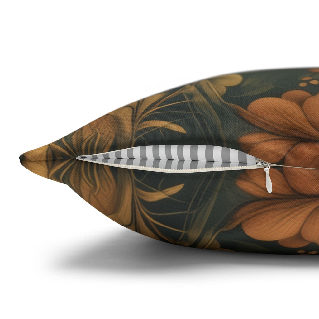 Autumn Crow Pillow Cover: Moody Botanical Fall & Halloween Decor