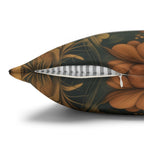 Autumn Crow Pillow Cover: Moody Botanical Fall & Halloween Decor