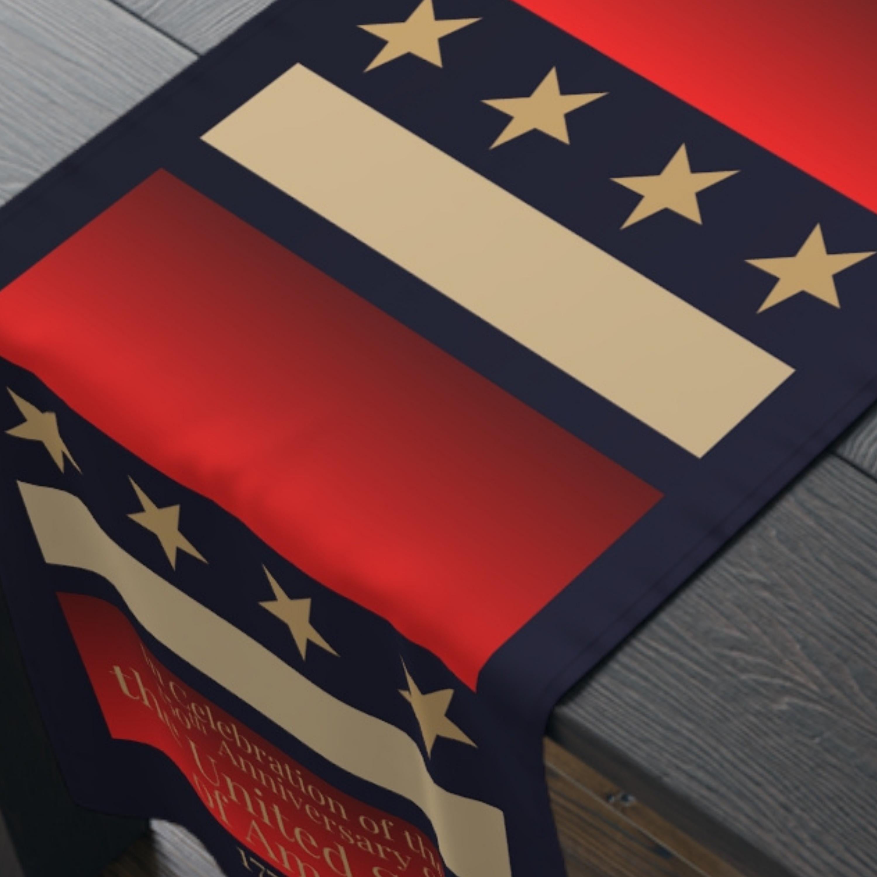 Patriotic Table Runner: Celebrating the U.S. 250th Anniversary