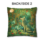 Mystical Wolf Moon Decorative Pillow Cover