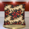 Christmas Poinsettia Pillowcase, Traditional Red and Green  Holiday Festive Home Decor Pillow Cover