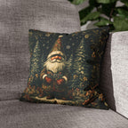 William Morris Christmas Gnome Pillow Cover: Festive Holiday Decor