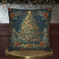 William Morris Christmas Tree Pillow Cover: Elegant Holiday Decor