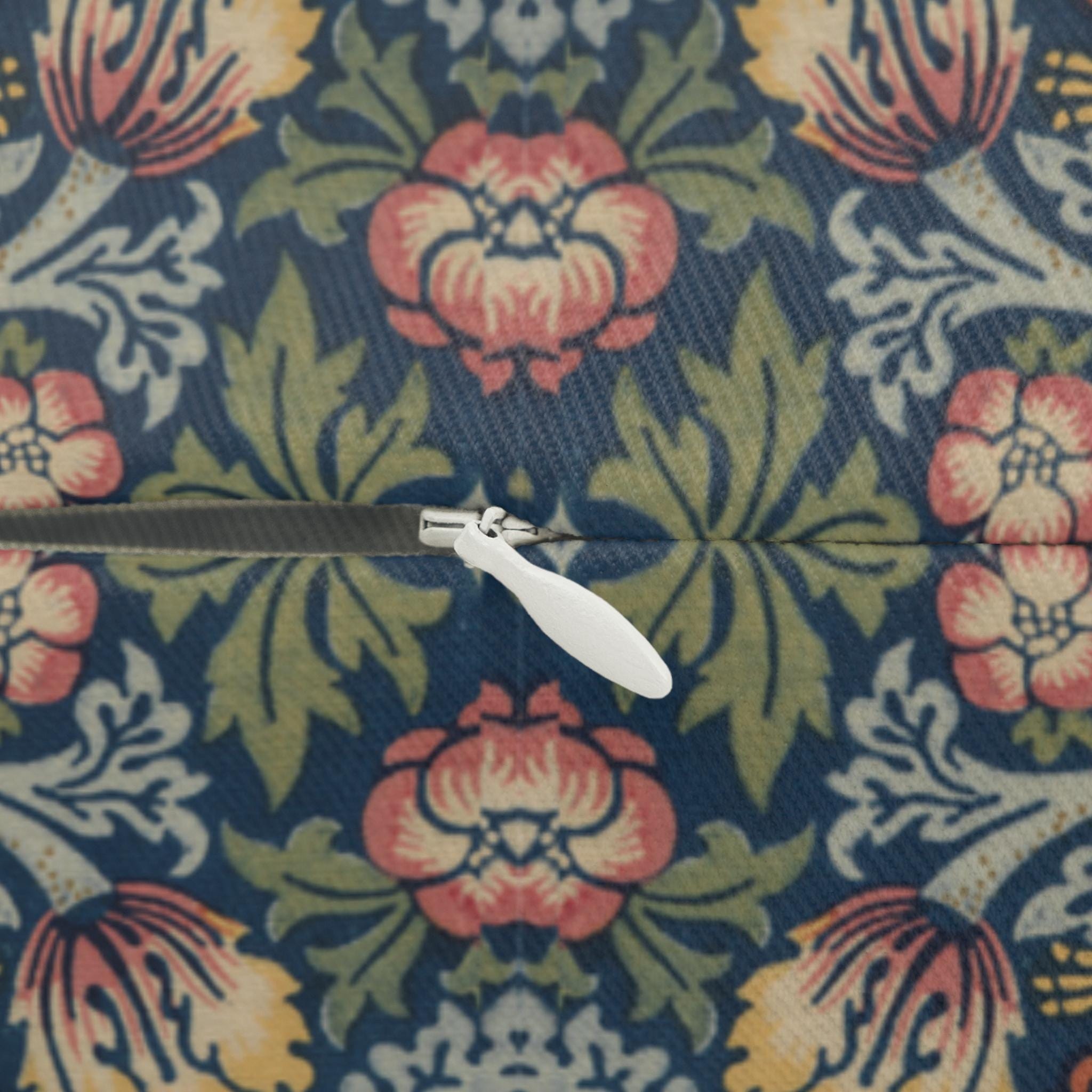 Strawberry Thief Heritage Lumbar Pillow: William Morris Classic Reimagined