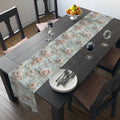 Soft Pink Roses Table Runner: Romantic Floral Dining Decor