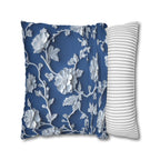 Blue & White Chinoiserie Pillow Cover: Floral Home Decor