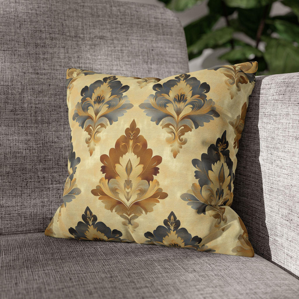 French Farmhouse Damask Pillow Cover: Elegant Home Decor