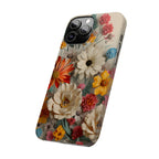 Wildflower iPhone Case: Vintage Style Floral Design, Slim Protective Cover