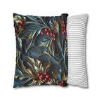 Elegant Holly Berries Pillow Cover: Festive Christmas Decor