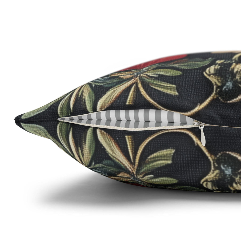 William Morris Inspired Strawberry Thief Pillow Cover: Modern Floral Farmhouse Decor Pillowcase