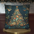 William Morris Inspired Pillow Cover: Antique Tapestry Style Christmas Holiday Decor