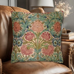 William Morris Style Hyacinth Pillow Cover: John Henry Dearle Inspired Floral