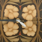 Pumpkin Thief Fall Lumbar Pillow: William Morris Inspired Songbirds, Pumpkins, Autumn Flowers (20"x14")