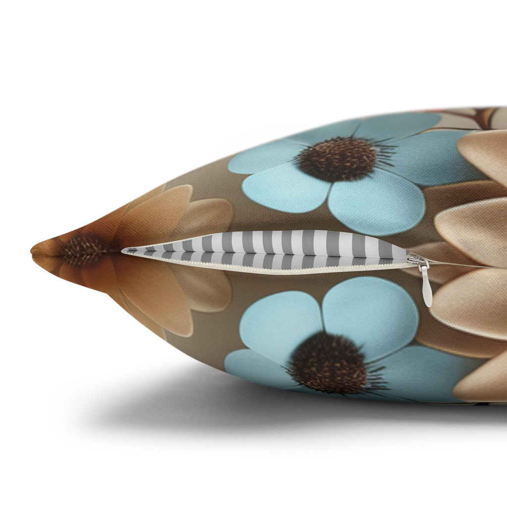 William Morris Floral Pillow Cover, Vibrant Warm Tones Print