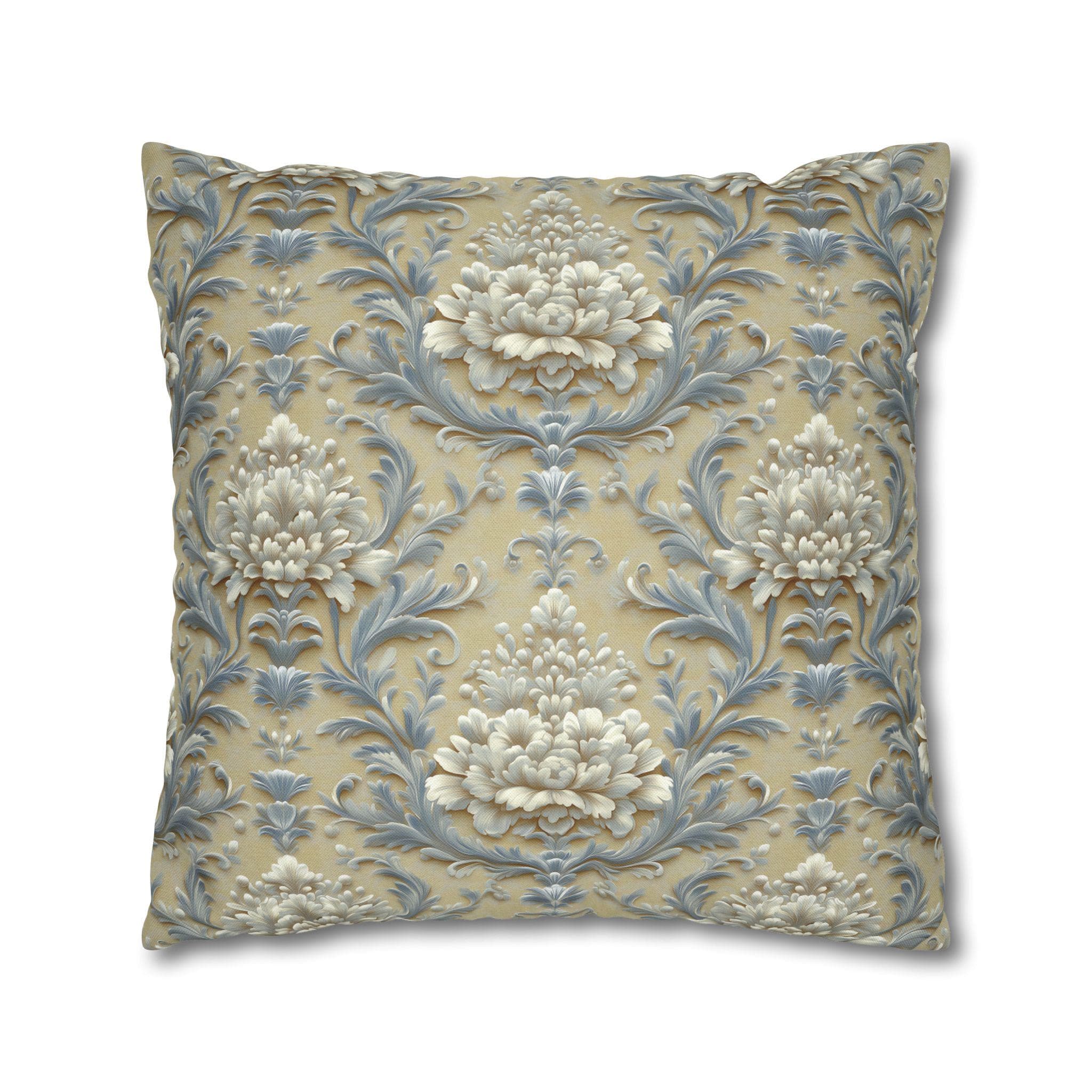 Luxurious Damask Floral Pillowcase: Elegant Throw Cover for Classic Living Room & Bedroom Decor