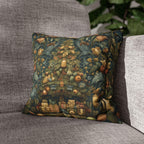 William Morris Inspired Christmas Tree Pillow Cover: Winter Gifts Vintage Style Motif