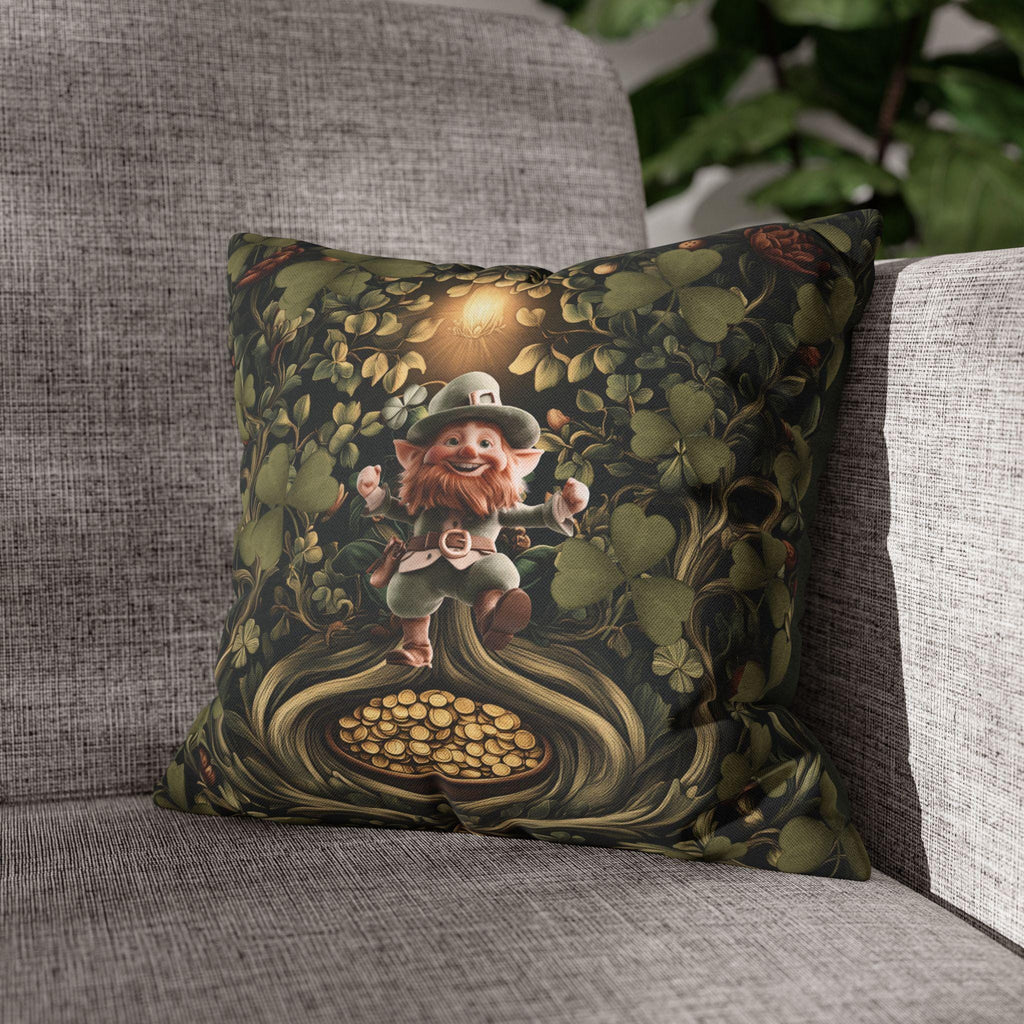 Botanical Shamrock Pillowcase - William Morris Inspired St Patrick's Decor