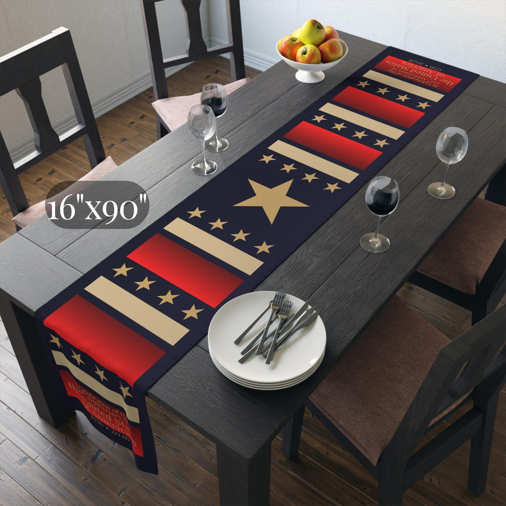 Patriotic Table Runner: Celebrating the U.S. 250th Anniversary