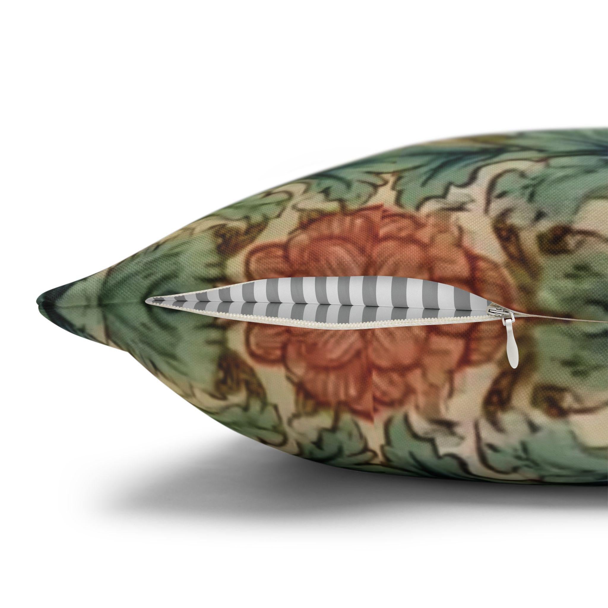 William Morris Style Hyacinth Pillow Cover: John Henry Dearle Inspired Floral