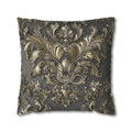 Baroque Pillow Cover: Metallic Gold Acanthus Floral Design