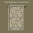 Blackout Curtain Single Panel: William Morris Inspired Window Treatment