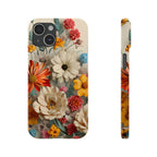 Wildflower iPhone Case: Vintage Style Floral Design, Slim Protective Cover