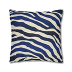 Navy Black Gradient Zebra Stripe Pillow Cover: Bold Safari Print for Modern Neutral Decor