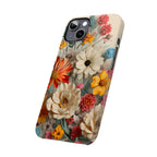 Wildflower iPhone Case: Vintage Style Floral Design, Slim Protective Cover