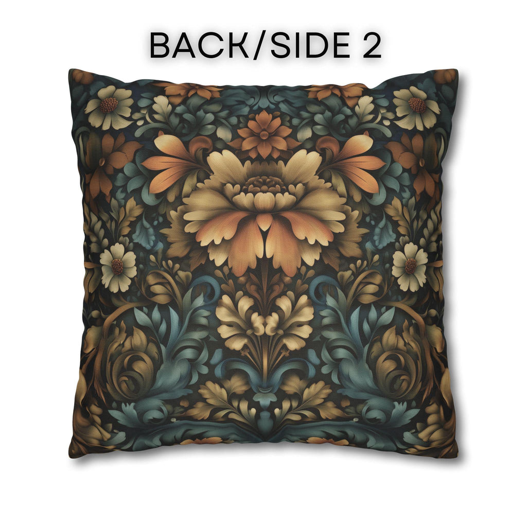 William Morris Fall Pillow Cover: Floral Autumn Vintage Style Tapestry  Accent