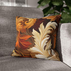 Autumn Leaves Swirling Fall Throw Pillow Cover: Cozy Home Decor for Seasonal Comfort