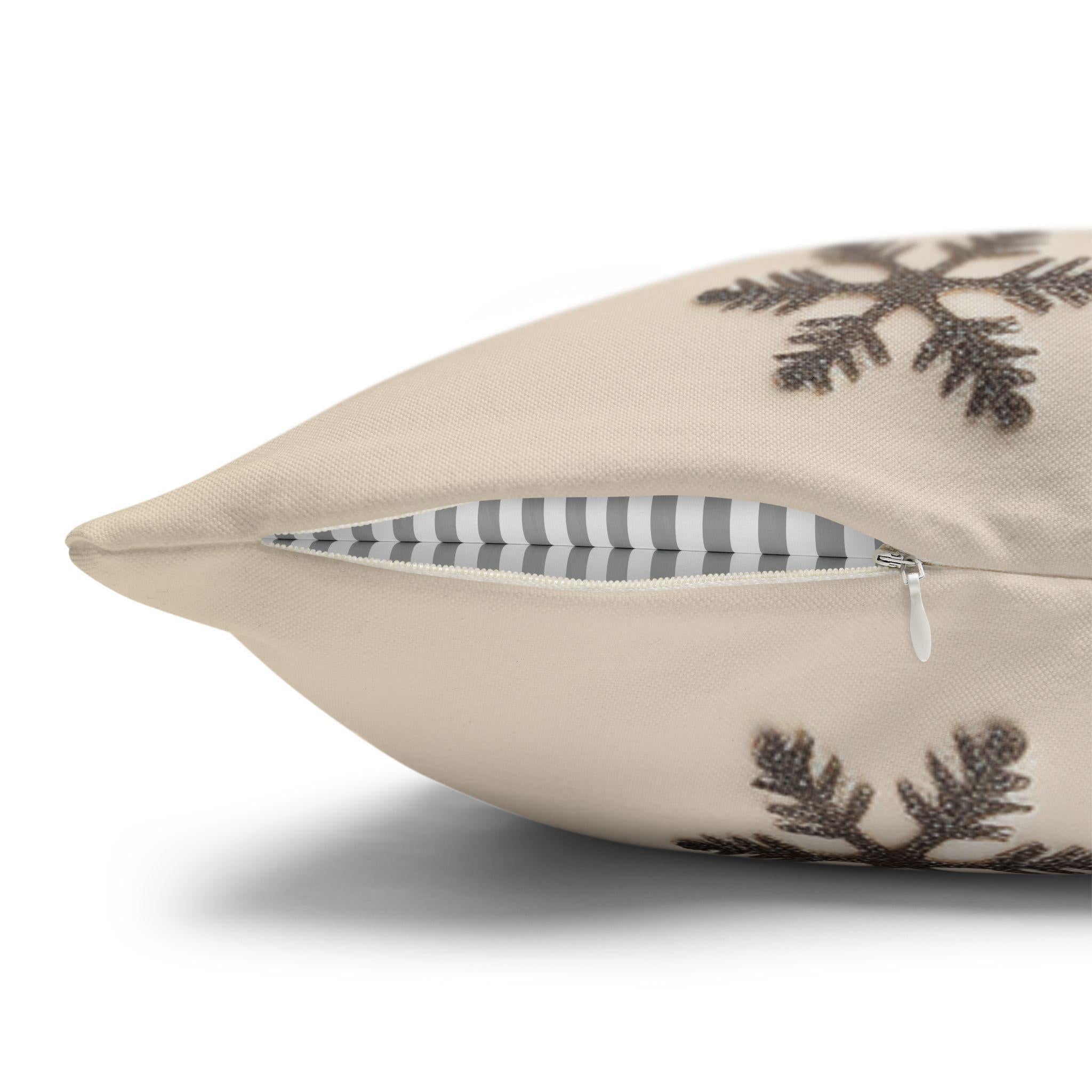 Tartan Christmas Tree Pillow Cover: Rustic Plaid Holiday Cushion Case