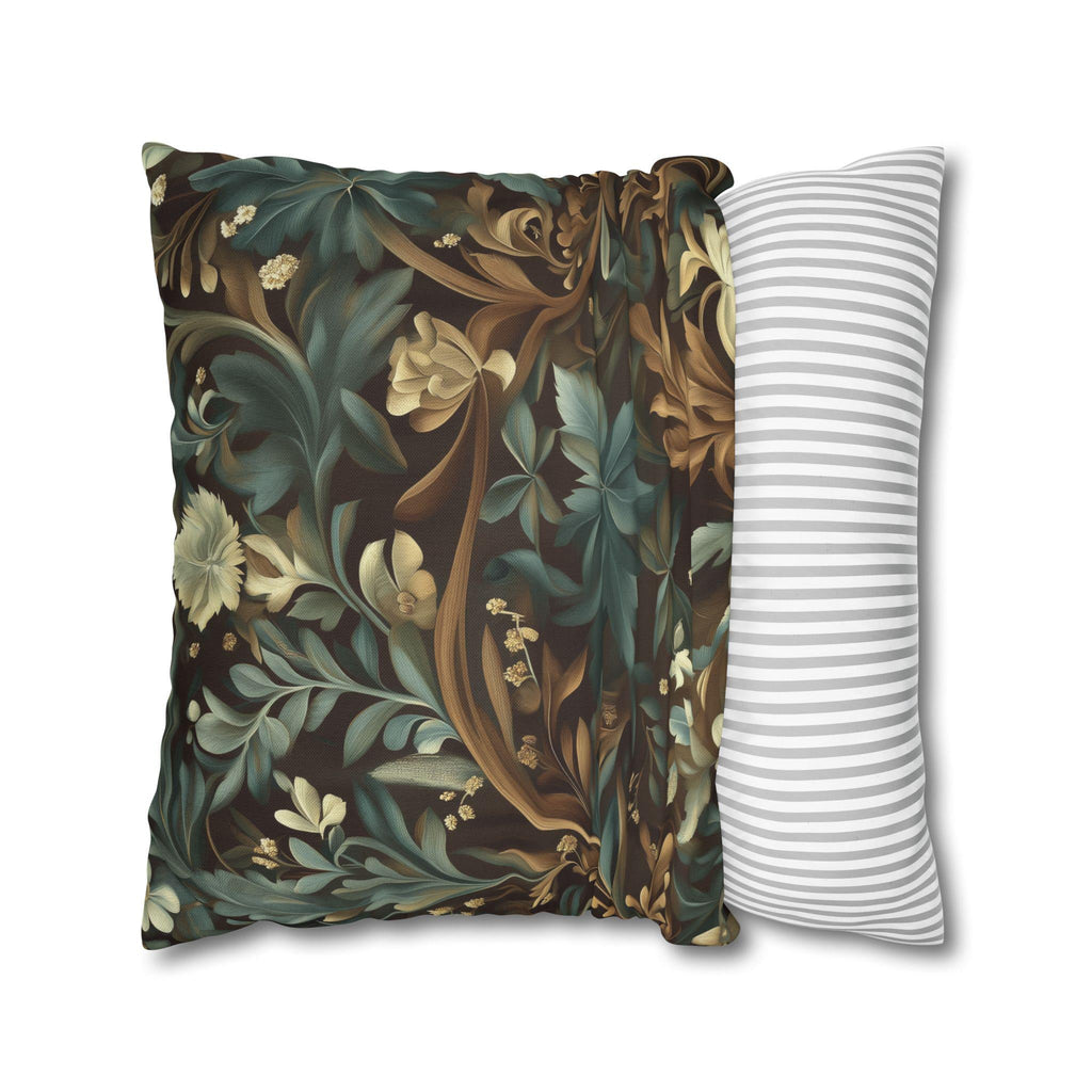 William Morris Botanical Pillow Cover: Vintage Style Floral Accent Pillow