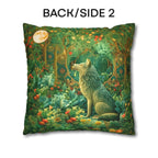 Mystical Wolf Moon Decorative Pillow Cover