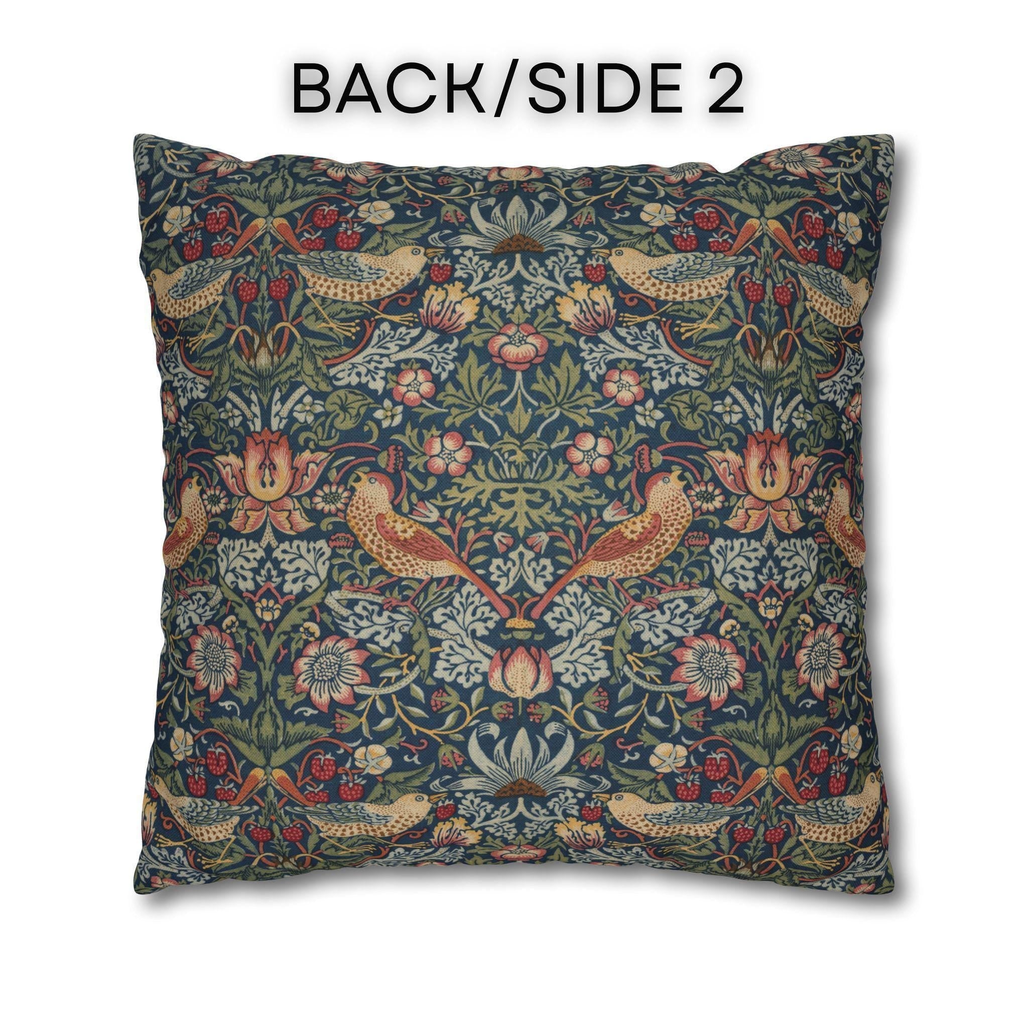 Strawberry Thief Heritage Pillow Cover: William Morris Classic Reimagined