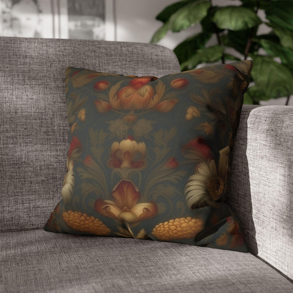 William Morris Autumn Floral Tapestry Pillow Cover: Vintage-Inspired Fall Home Accent